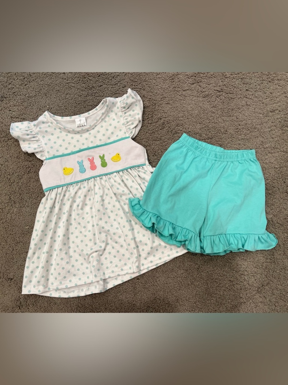 Easter Peeps Shorts Set